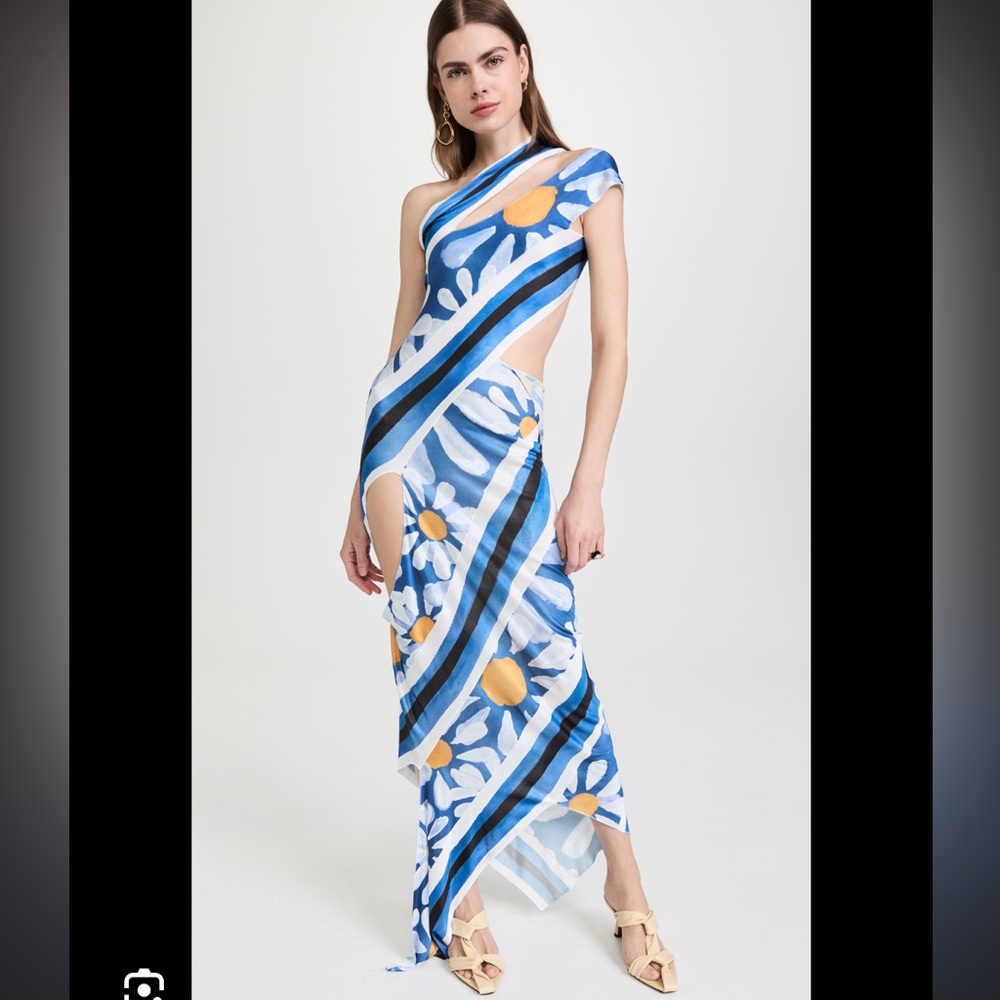 Marni Spiral Daisy Cutout Dress